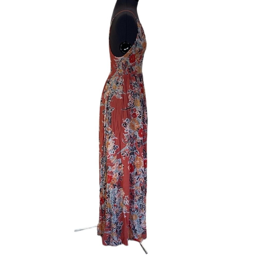 Free People Intimately Through The Vine Maxi Dress Combo Sz L Floral Crunch - Picture 7 of 16